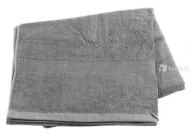 Saunatuch aus Baumwoll-Frottee 220 x 90 cm, grau