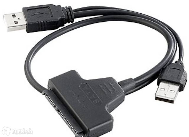 Festplatten-Adapter SATA auf USB 2.0 für 2,5"-HDD