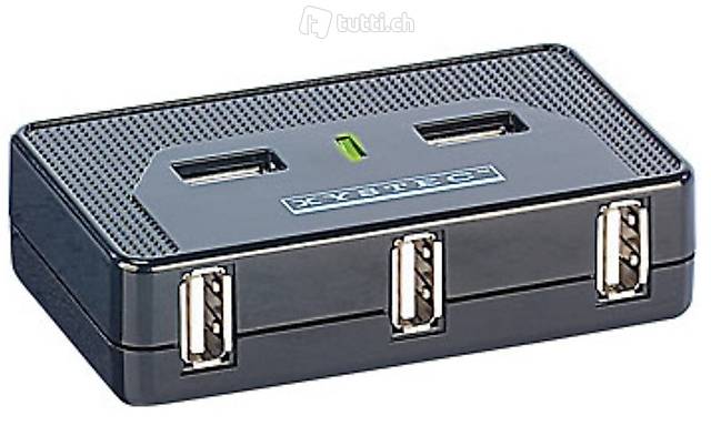 Aktiver USB-2.0-Hub mit 7 Ports, Netzteil