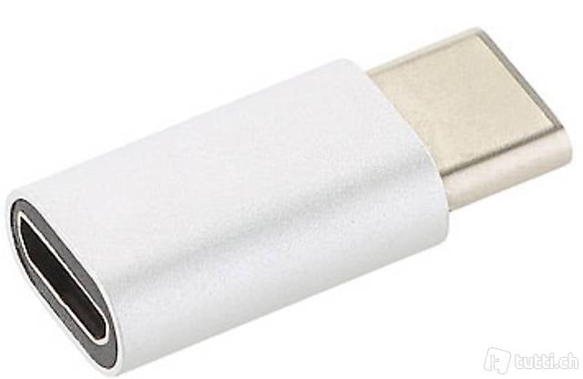 Adapter USB-C auf Micro-USB, Aluminium-Gehäuse