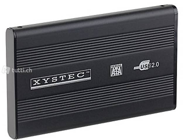 2,5" Alu-Festplattengehäuse USB 2.0 für SATA-Festplatten