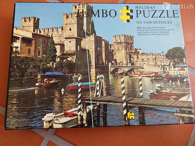 Puzzle / Puzzel 520 Teile, Motiv Sirmione-Garda-Italien
