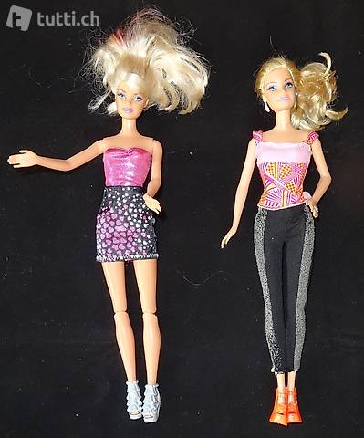 2 Barbie Puppen von Mattel fast wie NEU