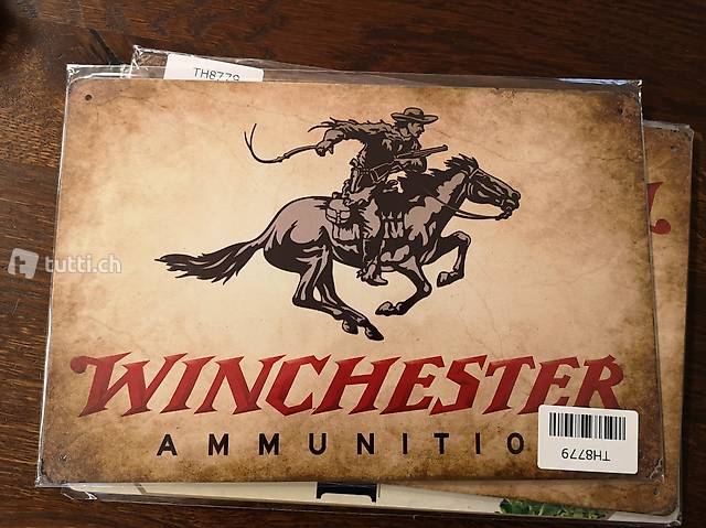 Blechschild Winchester 2.0