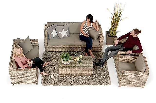 Gartenmöbelset in natürlicher Optik in St. Gallen kaufen - Rattan