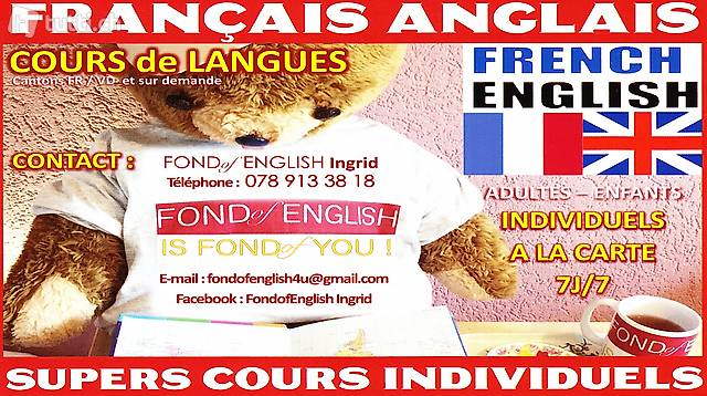 Français Anglais SUPERS COURS INDIVIDUELS adultes enfants