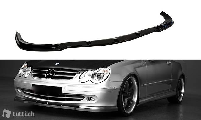carbon Spoilerlippe Frontspoiler Diffusor Mercedes CLK W209 Bj 06-09 Schwert 