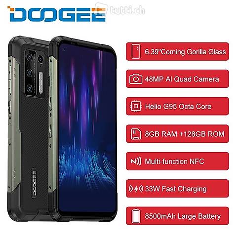 DOOGEE S97 Pro Smartphone 6.22 '' 8GB+128GB Robuste Telefon