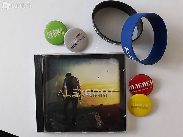 Alex Goot Musik CD plus 2 Armbänder und 4 Pins