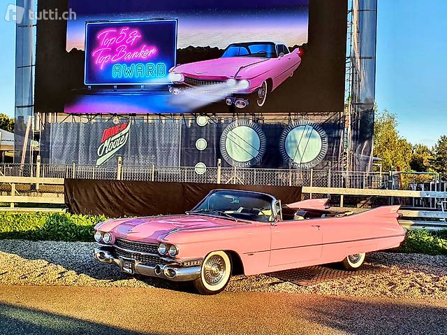 Cadillac Pink 1959 zu vermieten