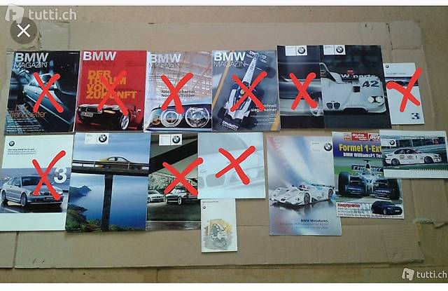 BMW Magazine M Prospekte Werbeprospekte Bedienungsanleitung