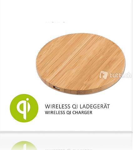 Portofrei Holz Drahtlos Qi Ladegerät Wireless