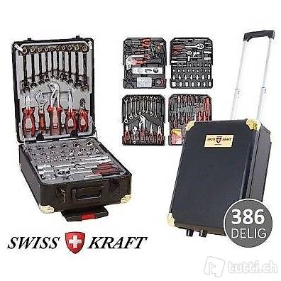 WOW ANGEBOT Premium Swiss Kraft Werkzeugtrolley mit 386 Teil
