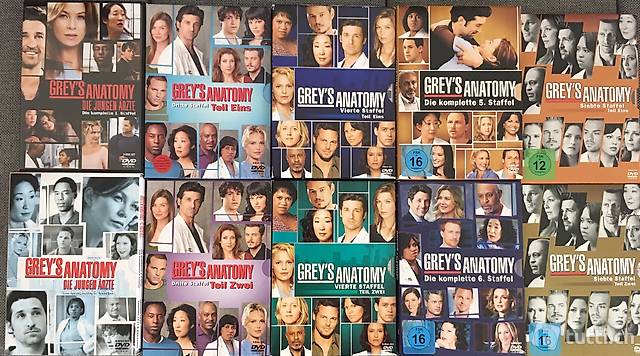 Grey's Anatomy Staffeln 3+4 in Deutsch