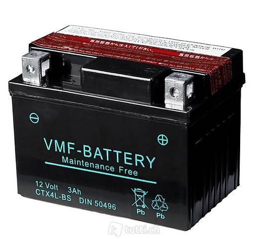 VMF Powersport Liquifix Batterie 12 V 3 Ah MF YTX4L-BS