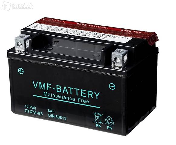 VMF Powersport Liquifix Batterie 12 V 6 Ah MF YTX7A-BS