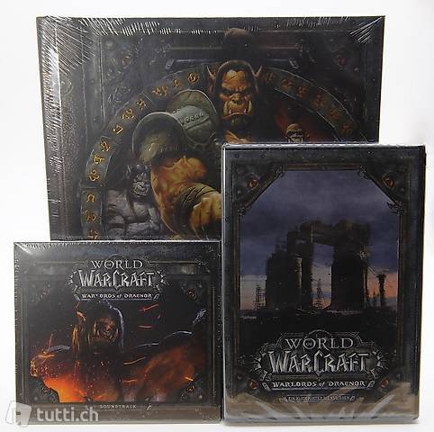 WOW, Warlords of Draenor, Artbook, Soundtrack, Bluray, NEU