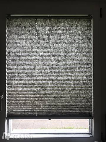 Plissee Vorhang, grau (72x103cm)