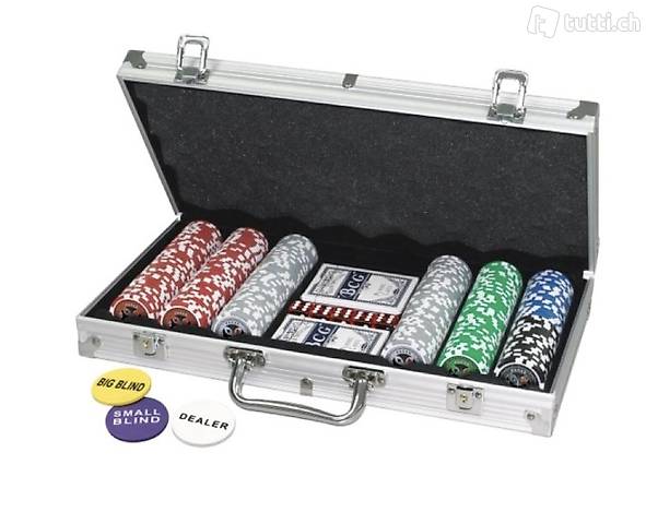 Fun Trading Pokerkoffer 300 Laser-Chips 11,5g