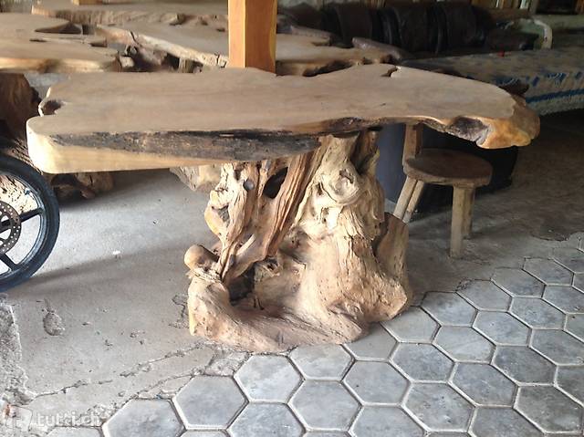 Bartisch Massiv Teak Holz Tisch Gartentisch Esstisch