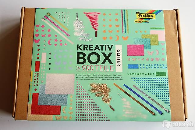 Kreativ Mix Glitter Bastelbox 900 Teile