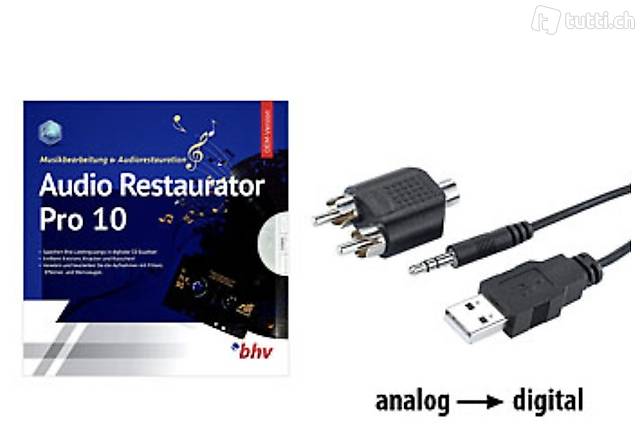 Audio-Digitalisierer & MP3-Recorder mit Restaurator-Software