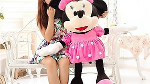 Disney Mickey Minnie Peluche XXL 130cm cadeau