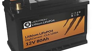 LIONTRON Lithium-Batterie LiFePO4 Hochstrom 12,8V 80Ah
