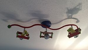 Kinderzimmerlampe, Kinderzimmerdeckenspot Flugzeug