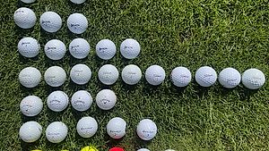 Golf Ball / Bälle, (Spielbälle) diverse, 35 Stück