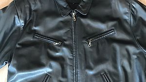 MAX Leatherwear, Herren Lederjacke schwarz, Gr. XL