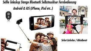 Selfie Set Stativ Halter Fernbedienung iPhone Samsung etc