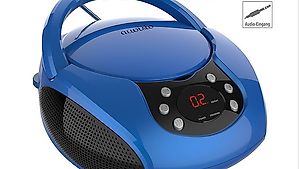 Tragbarer Stereo-CD-Player mit Radio, Audio-Eingang & LED-Di