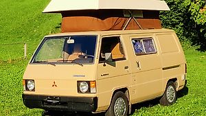 MITSUBISHI L300 Original Campervan mit Hubdach und Vorzelt