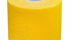 1x Kinesio-Tape 5cm Farbe in der Farbe gelb