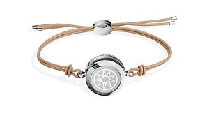 Geschenk: Totwoo Smart Bracelet Silber mit Leberband