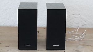 Zwei Lautsprecher schwarze Panasonic