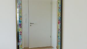 Spiegel Facettenschliff Holzrahmen 60x80cm