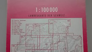 Landeskarte Zürich - St. Gallen (1:100'000)