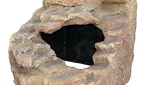 TRIXIE Eck-Fels mit Höhle und Plattform-21x20x18 cm Polyest