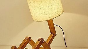 Nachttischlampe Tischlampe PORTOFREI "Buchstütze"-Lampe
