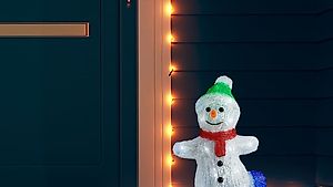 LED-Weihnachtsfigur Schneemann Acryl Indoor und Outdoor 30 c