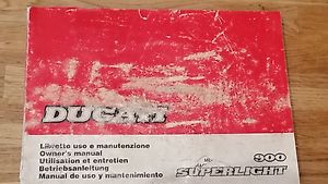 manuel livret Ducati Superlight