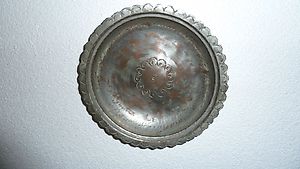 Antiker Metall Teller