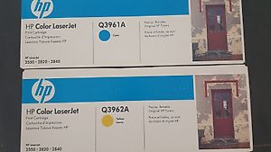 HP Laserjet Color patronen Q3960a,Q3961a,Q3962a,Q3963a