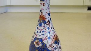 Edle Vase aus Porzellan handbemalt 1929 - Vintage-Design TOP