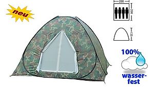 Militär Wurfzelt Schnellzelt Zelt Openair 3 Personen Super