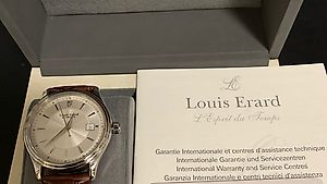 Herren Uhr Louis Erard  mit Lederband Neu in Box mit Papiere