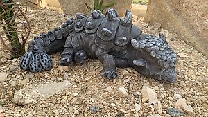 Ankylosaurus, Dinosaurier, Gartenfigur, Steinfigur