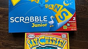 Scrabble Junior und Say Cheese 